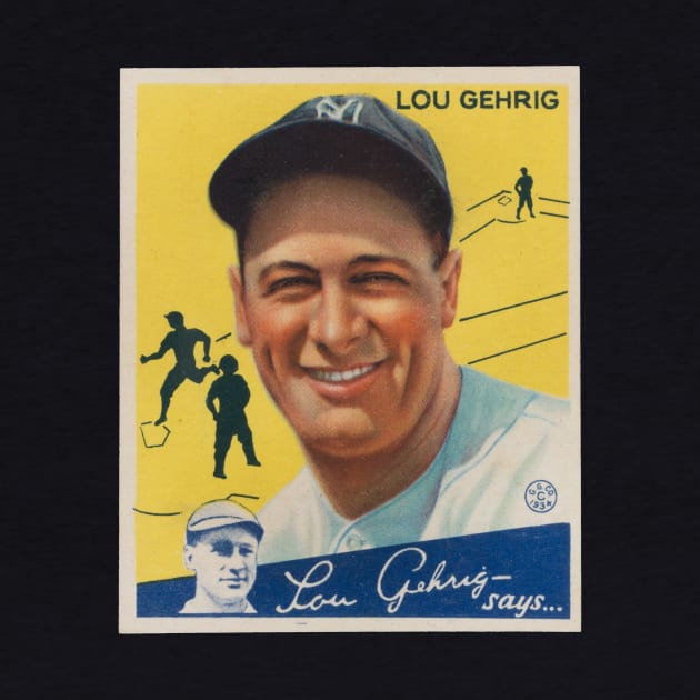 Lou Gehrig 1934 Goudey by BlackBoxHobby